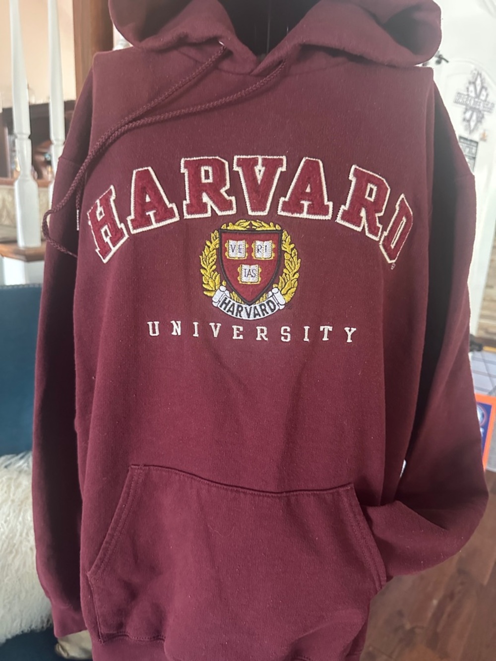 Champion Harvard University Maroon Pullover Hoodie